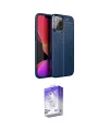 ieg™ iPhone 15 Pro Max Kılıf Doruk Klasik Özel Seri - Siyah Bilvis 5in1 3D Magic Cam Ekran Koruyucu