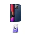 ieg™ iPhone 15 Pro Max Kılıf Doruk Klasik Özel Seri - Siyah Bilvis 5in1 5D Magic Hayalet Cam Ekran Koruyucu