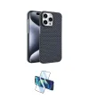ieg™ iPhone 15 Pro Max Kılıf Doruk Serisi - Siyah 3D Antistatik Seramik Nano Ekran Koruyucu