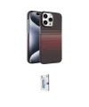 ieg™ iPhone 15 Pro Max Kılıf Doruk Serisi - Siyah Bilvis 0.18mm Plus Cam Ekran Koruyucu