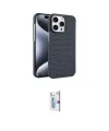 ieg™ iPhone 15 Pro Max Kılıf Doruk Serisi - Siyah Bilvis 0.18mm Plus Cam Ekran Koruyucu