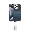 ieg™ iPhone 15 Pro Max Kılıf Doruk Serisi - Siyah Bilvis 0.18mm Plus Cam Ekran Koruyucu