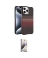 ieg™ iPhone 15 Pro Max Kılıf Doruk Serisi - Siyah Bilvis 3D Mat Cam Ekran Koruyucu