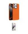ieg™ iPhone 15 Pro Max Kılıf Doruk Serisi - Siyah Bilvis 3D Mat Cam Ekran Koruyucu