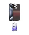 ieg™ iPhone 15 Pro Max Kılıf Doruk Serisi - Siyah Bilvis 5in1 5D Magic Hayalet Cam Ekran Koruyucu