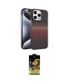ieg™ iPhone 15 Pro Max Kılıf Doruk Serisi - Siyah Buffer Cam Ekran Koruyucu