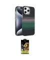 ieg™ iPhone 15 Pro Max Kılıf Doruk Serisi - Siyah Buffer Cam Ekran Koruyucu