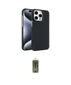 ieg™ iPhone 15 Pro Max Kılıf Doruk Serisi - Siyah Joko Magic 5D Hayalet Cam