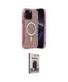 ieg™ iPhone 15 Pro Max Kılıf Eksen Çizgi - Siyah Bilvis Hayalet Cam Ekran Koruyucu