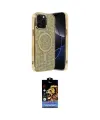 ieg™ iPhone 15 Pro Max Kılıf Eksen Çizgi - Siyah Buffer Hayalet Cam Ekran Koruyucu
