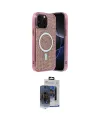 ieg™ iPhone 15 Pro Max Kılıf Eksen Çizgi - Siyah Vanessa Magic Cam