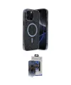 ieg™ iPhone 15 Pro Max Kılıf Eksen Çizgi - Siyah Vanessa Magic Cam