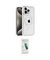 ieg™ iPhone 15 Pro Max Kılıf Eksen Form Koleksiyonu - Şeffaf Pasifik Cam Ekran Koruyucu