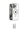 ieg™ iPhone 15 Pro Max Kılıf Eksen Form Koleksiyonu - Siyah Bilvis 0.18mm Plus Cam Ekran Koruyucu