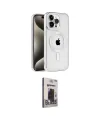 ieg™ iPhone 15 Pro Max Kılıf Eksen Form Koleksiyonu - Siyah Bilvis Hayalet Cam Ekran Koruyucu