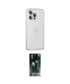 ieg™ iPhone 15 Pro Max Kılıf Eksen Form Serisi - Şeffaf 360 Full Body Arka Koruyucu