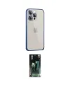 ieg™ iPhone 15 Pro Max Kılıf Eksen Form Serisi - Şeffaf 360 Full Body Arka Koruyucu