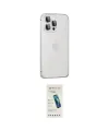 ieg™ iPhone 15 Pro Max Kılıf Eksen Form Serisi - Şeffaf Pasifik Cam Ekran Koruyucu