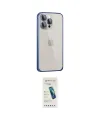ieg™ iPhone 15 Pro Max Kılıf Eksen Form Serisi - Şeffaf Pasifik Cam Ekran Koruyucu