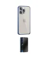 ieg™ iPhone 15 Pro Max Kılıf Eksen Form Serisi - Siyah 3D Antistatik Hayalet Cam Ekran Koruyucu