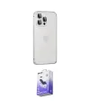 ieg™ iPhone 15 Pro Max Kılıf Eksen Form Serisi - Siyah Bilvis 5in1 5D Magic Hayalet Cam Ekran Koruyucu