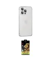 ieg™ iPhone 15 Pro Max Kılıf Eksen Form Serisi - Siyah Buffer Cam Ekran Koruyucu