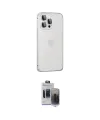 ieg™ iPhone 15 Pro Max Kılıf Eksen Form Serisi - Siyah Vanessa Magic Hayalet Cam