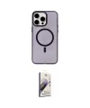 ieg™ iPhone 15 Pro Max Kılıf Eksen Işık Prime - Siyah Bilvis 3D Mat Cam Ekran Koruyucu