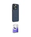 ieg™ iPhone 15 Pro Max Kılıf Eksen Işık Prime - Siyah Bilvis 5in1 5D Magic Hayalet Cam Ekran Koruyucu