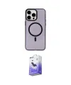ieg™ iPhone 15 Pro Max Kılıf Eksen Işık Prime - Siyah Bilvis 5in1 5D Magic Hayalet Cam Ekran Koruyucu
