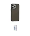 ieg™ iPhone 15 Pro Max Kılıf Eksen Işık - Siyah Bilvis 0.18mm Plus Cam Ekran Koruyucu