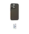 ieg™ iPhone 15 Pro Max Kılıf Eksen Işık - Siyah Bilvis 0.18mm Plus Cam Ekran Koruyucu