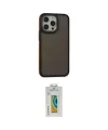 ieg™ iPhone 15 Pro Max Kılıf Eksen Işık - Siyah Polymer Nano Ekran Koruyucu