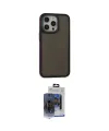 ieg™ iPhone 15 Pro Max Kılıf Eksen Işık - Siyah Vanessa Magic Cam