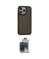 ieg™ iPhone 15 Pro Max Kılıf Eksen Işık - Siyah Vanessa Magic Cam