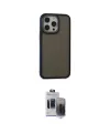 ieg™ iPhone 15 Pro Max Kılıf Eksen Işık - Siyah Vanessa Magic Hayalet Cam