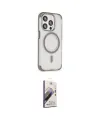 ieg™ iPhone 15 Pro Max Kılıf Eksen Klasik Koleksiyonu - Siyah Bilvis 3D Mat Cam Ekran Koruyucu