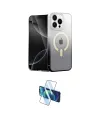 ieg™ iPhone 15 Pro Max Kılıf Eksen Minimal Özel Seri - Siyah 3D Antistatik Seramik Nano Ekran Koruyucu