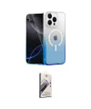 ieg™ iPhone 15 Pro Max Kılıf Eksen Minimal Özel Seri - Siyah Bilvis 3D Mat Cam Ekran Koruyucu