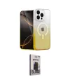 ieg™ iPhone 15 Pro Max Kılıf Eksen Minimal Özel Seri - Siyah Bilvis Hayalet Cam Ekran Koruyucu