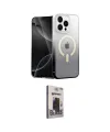 ieg™ iPhone 15 Pro Max Kılıf Eksen Minimal Özel Seri - Siyah Bilvis Hayalet Cam Ekran Koruyucu