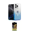 ieg™ iPhone 15 Pro Max Kılıf Eksen Minimal Özel Seri - Siyah Buffer Cam Ekran Koruyucu
