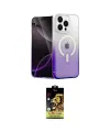 ieg™ iPhone 15 Pro Max Kılıf Eksen Minimal Özel Seri - Siyah Buffer Cam Ekran Koruyucu