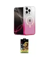 ieg™ iPhone 15 Pro Max Kılıf Eksen Minimal Özel Seri - Siyah Buffer Cam Ekran Koruyucu