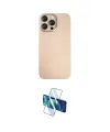 ieg™ iPhone 15 Pro Max Kılıf Eksen Prime - Siyah 3D Antistatik Seramik Nano Ekran Koruyucu
