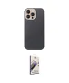 ieg™ iPhone 15 Pro Max Kılıf Eksen Prime - Siyah Bilvis 3D Mat Cam Ekran Koruyucu