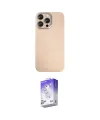 ieg™ iPhone 15 Pro Max Kılıf Eksen Prime - Siyah Bilvis 5in1 3D Magic Cam Ekran Koruyucu