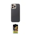 ieg™ iPhone 15 Pro Max Kılıf Eksen Prime - Siyah Buffer Cam Ekran Koruyucu