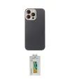 ieg™ iPhone 15 Pro Max Kılıf Eksen Prime - Siyah Polymer Nano Ekran Koruyucu