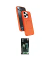 ieg™ iPhone 15 Pro Max Kılıf İz Işık Koleksiyonu - Siyah 360 Mat Full Body Arka Koruyucu